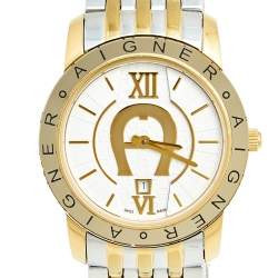 Pre Owned ساعة يد نسائية ايغنر مورانو A35200 ستانلس ستيل لونين بيضاء 32 مم