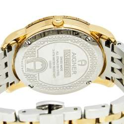 Pre Owned ساعة يد نسائية ايغنر مورانو A35200 ستانلس ستيل لونين بيضاء 32 مم