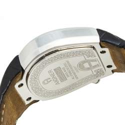 Pre Owned Aigner Mother of Pearl Stainless Steel Leather Cremona A40200 Women's Wristwatch 36 mm