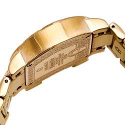 Pre Owned Aigner Mother of Pearl Rose Gold Plated Stainless Steel Genua Due A31600 Women's Wristwatch 31 mm