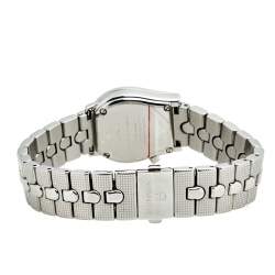 Pre Owned Aigner Mother of Pearl Stainless Steel Ravenna Quadro A02200 Women's Wristwatch 24 mm