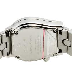 Pre Owned Aigner Mother of Pearl Stainless Steel Ravenna Quadro A02200 Women's Wristwatch 24 mm