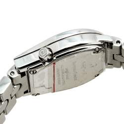 Pre Owned Aigner Mother of Pearl Stainless Steel Ravenna Quadro A02200 Women's Wristwatch 24 mm