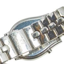 Pre Owned Aigner White Stainless Steel Ravenna A02106 Women's Wristwatch 33 mm