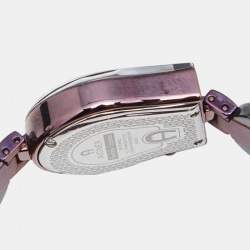 Pre Owned Aigner Black Mother of Pearl Ceramic PVD Coated Stainless Steel Savona Ceramic A33200 Women's Wristwatch 24 mm