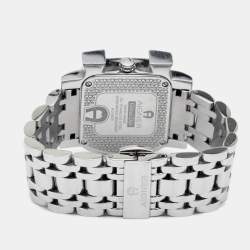 Pre Owned Aigner Silver Stainless Steel Genua Due A31600 Women's Wristwatch 31 mm