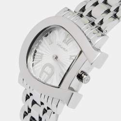 Pre Owned Aigner Silver Stainless Steel Genua Due A31600 Women's Wristwatch 31 mm
