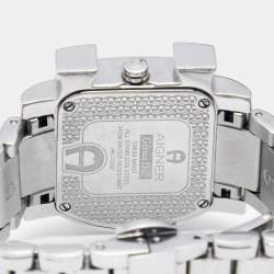 Pre Owned Aigner Mother of Pearl Stainless Steel Genua Due A31600 Women's Wristwatch 31 mm