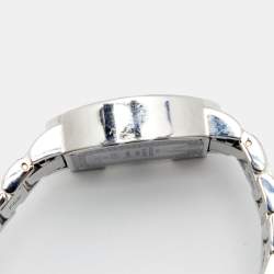 Pre Owned Aigner Mother of Pearl Stainless Steel Genua Due A31600 Women's Wristwatch 31 mm