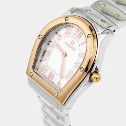 Pre Owned Aigner Mother of Pearl Two Tone Stainless Steel Signa 105200 Women's Wristwatch 33 mm .