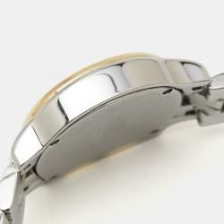 Pre Owned Aigner Mother of Pearl Two Tone Stainless Steel Cesena A132200 Women's 32 mm