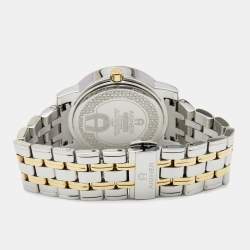 Pre Owned Aigner Mother of Pearl Two Tone Stainless Steel Cortina A26300 Women's Wristwatch 36 mm