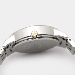 Pre Owned Aigner Mother of Pearl Two Tone Stainless Steel Cortina A26300 Women's Wristwatch 36 mm