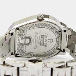 Pre Owned Aigner Mother of Pearl Stainless Steel Verona A48100 Women's Wristwatch 33 mm