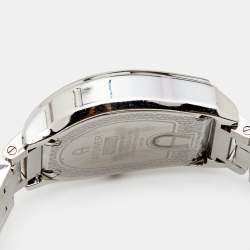 Pre Owned Aigner Mother of Pearl Stainless Steel Verona A48100 Women's Wristwatch 33 mm