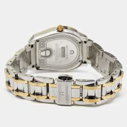 Pre Owned Aigner Mother of Pearl Two Tone Stainless Steel Verona A48100 Women's Wristwatch 33 mm