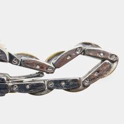 Pre Owned Aigner Mother of Pearl Two Tone Stainless Steel Verona A48100 Women's Wristwatch 33 mm