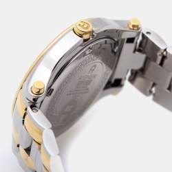 Pre Owned Aigner Silver Two Tone Stainless Steel Bologna A55200 Women's Wristwatch 36 mm