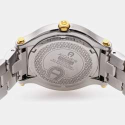 Pre Owned Aigner Silver Two Tone Stainless Steel Bologna A55200 Women's Wristwatch 36 mm