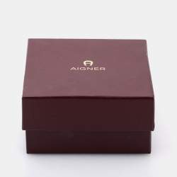 Pre Owned Aigner Silver Two Tone Stainless Steel Bologna A55200 Women's Wristwatch 36 mm