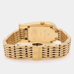 Aigner Mother of Pearl Gold Plated Stainless Steel Diamond Olbia A29000 Women's Wristwatch 21 mm