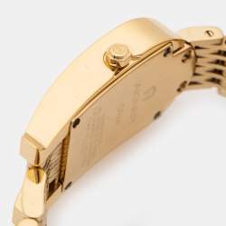Aigner Mother of Pearl Gold Plated Stainless Steel Diamond Olbia A29000 Women's Wristwatch 21 mm