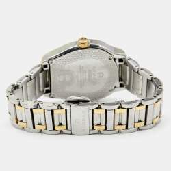 مملوكة مسبقًا Aigner Mother of Pearl Two Tone Stainless Steel Vicenza A111200 Women's Wristwatch 30 mm