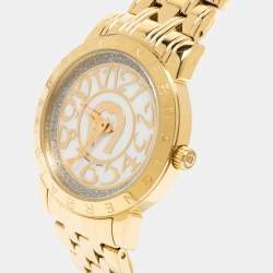 Aigner Mother of Pearl Gold Plated Stainless Steel Cortina A23600 Women's Wristwatch 36 mm