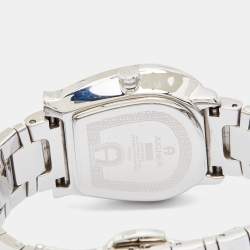 Pre Owned Aigner White Stainless Steel Messina A40200 Women's Wristwatch 29 mm