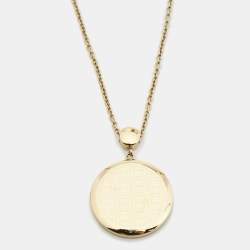 Pre Owned Aigner Mother of Pearl Gold-Plated Stainless Steel Cortina Earring Necklace Set A26300 Women's Wristwatch 36 mm