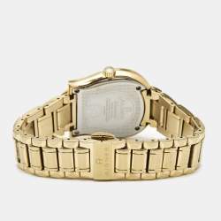 Pre Owned Aigner Mother of Pearl Gold Plated Stainless Steel Altamura A56000 Women's Wristwatch 34 mm