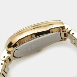 Pre Owned Aigner Mother of Pearl Gold Plated Stainless Steel Altamura A56000 Women's Wristwatch 34 mm