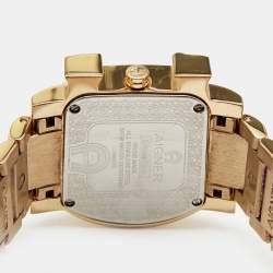 Aigner Mother of Pearl Gold Plated Stainless Steel Diamonds Genua Due A31600 Women's Wristwatch 31 mm