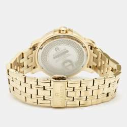 Aigner Silver Gold Plated Stainless Steel Triento A09300 Women's Wristwatch 38 mm