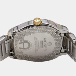 Aigner Silver Two Tone Stainless Steel Vicenza A111200 Women's Wristwatch 30 mm