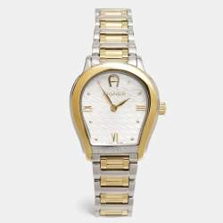 Aigner Silver Two Tone Stainless Steel Vicenza A111200 Women's Wristwatch 30 mm