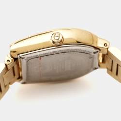 Pre Owned Aigner Mother of Pearl Yellow Gold Plated Stainless Steel Ravenna A122200 Women's Wristwatch 30 mm