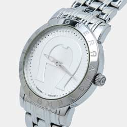 Pre Owned Aigner Silver Stainless Steel Cortina A26300 Women's Wristwatch 36 mm