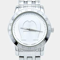 Pre Owned Aigner Silver Stainless Steel Cortina A26300 Women's Wristwatch 36 mm