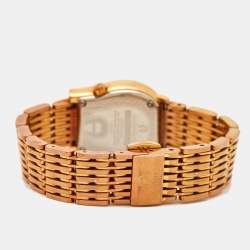 Pre Owned Aigner Silver Rose Gold Plated Stainless Steel Ravenna Nuovo A25200 Women's Wristwatch 24 mm