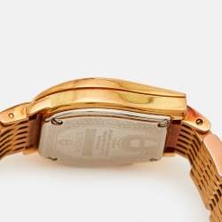 Pre Owned Aigner Silver Rose Gold Plated Stainless Steel Ravenna Nuovo A25200 Women's Wristwatch 24 mm