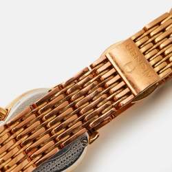 Pre Owned Aigner Silver Rose Gold Plated Stainless Steel Ravenna Nuovo A25200 Women's Wristwatch 24 mm