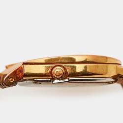 Pre Owned Aigner Silver Rose Gold Plated Stainless Steel Ravenna Nuovo A25200 Women's Wristwatch 24 mm