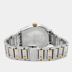 Pre Owned Aigner Mother Of Pearl Two-Tone Stainless Steel Vicenza A111200 Women's Wristwatch 30 mm