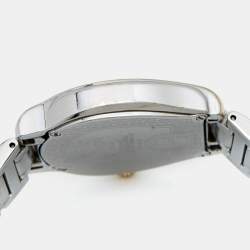 Pre Owned Aigner Mother Of Pearl Two-Tone Stainless Steel Vicenza A111200 Women's Wristwatch 30 mm