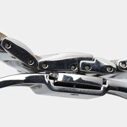 Pre Owned Aigner Mother Of Pearl Two-Tone Stainless Steel Vicenza A111200 Women's Wristwatch 30 mm