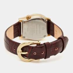 Pre Owned Aigner Champagne Gold Plated Stainless Steel Verona Nuovo A22200 Women's Wristwatch 24 mm