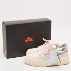 Pre Owned Air Jordans Multicolor Leather Jordan 1 Elevate Low Atmosphere Sneakers Size 44