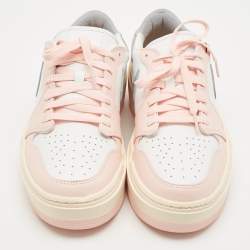 Pre Owned Air Jordans Multicolor Leather Jordan 1 Elevate Low Atmosphere Sneakers Size 44