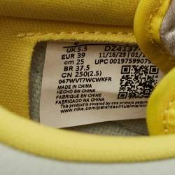 Pre Owned Air Jordans Multicolor Leather Jordan 1 Retro Low OG SP Travis Scott Canary Sneakers Size 39